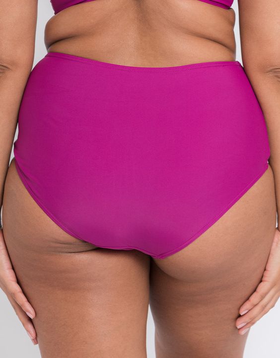 Curvy Kate Retro Sun Top Orchid High Waist Bikini Bottom