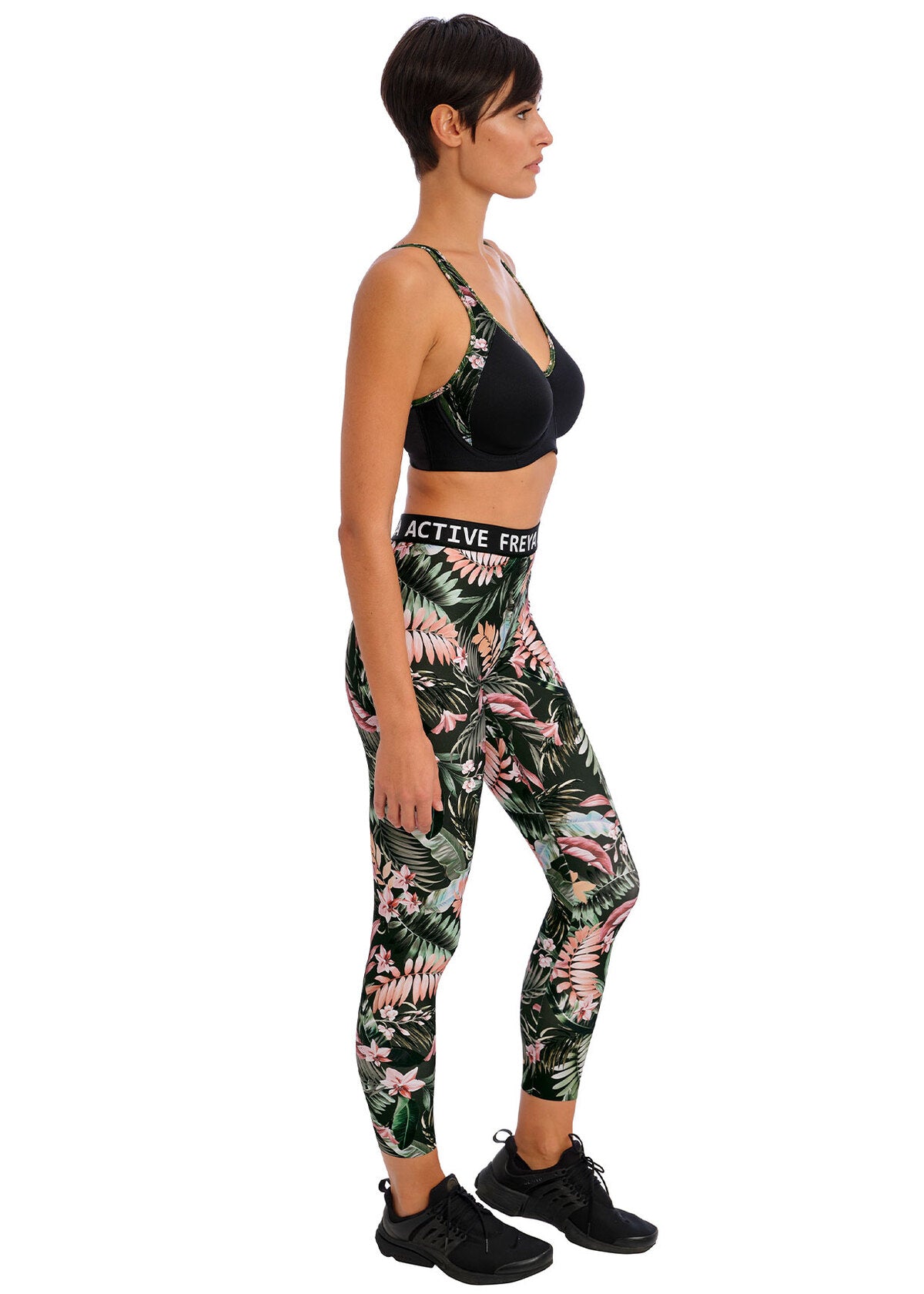 Freya Sonic Jungle Black Moulded Sports Bra