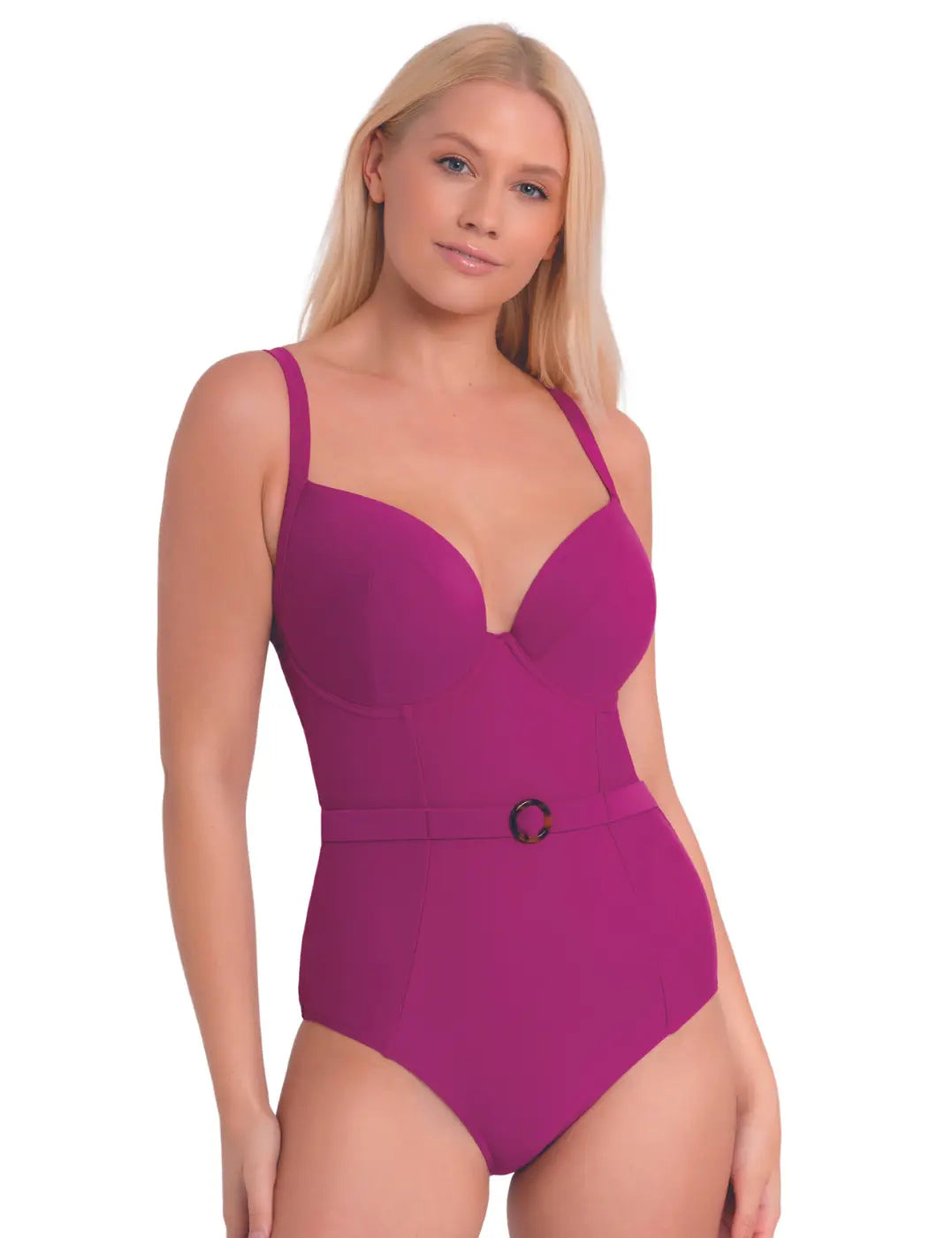 Curvy Kate Retro Sun Top Orchid Padded Plunge Swimsuit