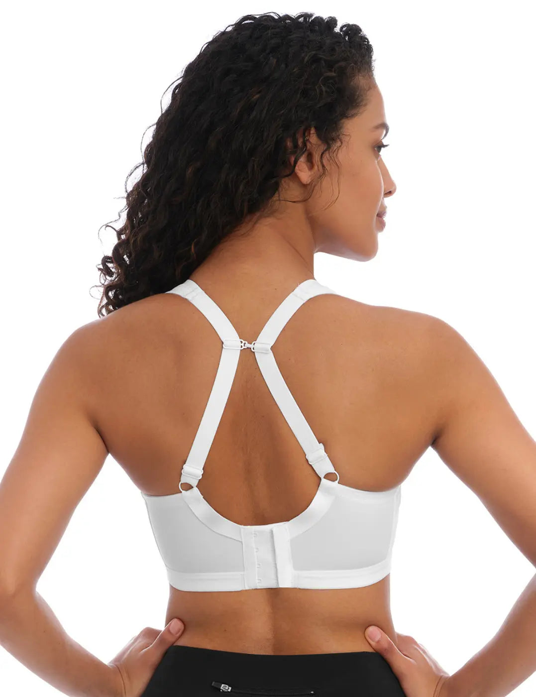 Freya Dynamic White Soft Cup Crop Top Sports Bra