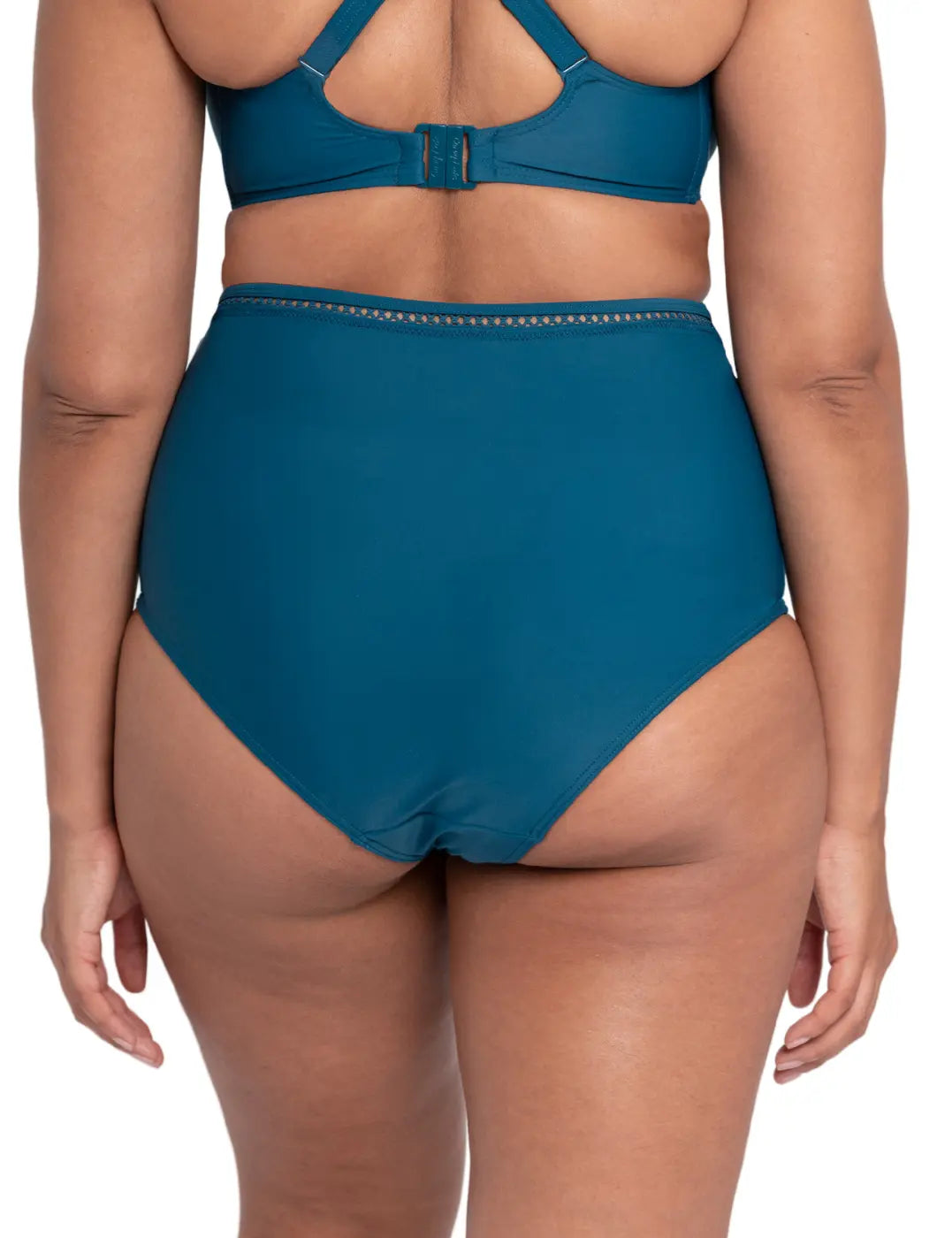 Curvy Kate First Class Deep Teal High waist Bikini Bottom