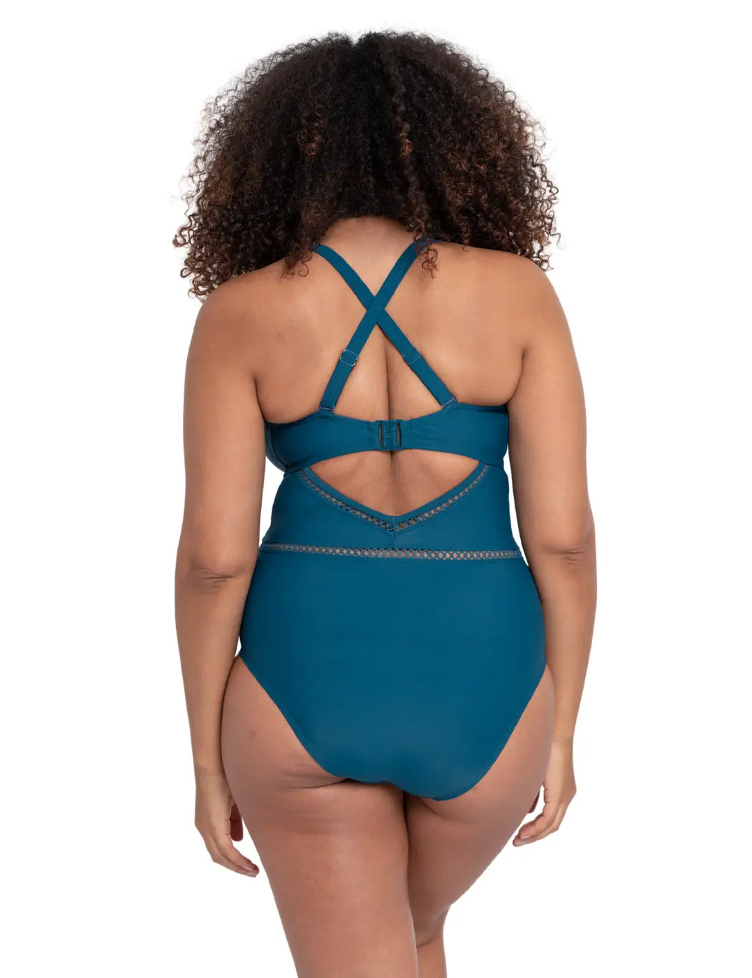 Curvy Kate Deep Teal First Class Plunge Swimsuit