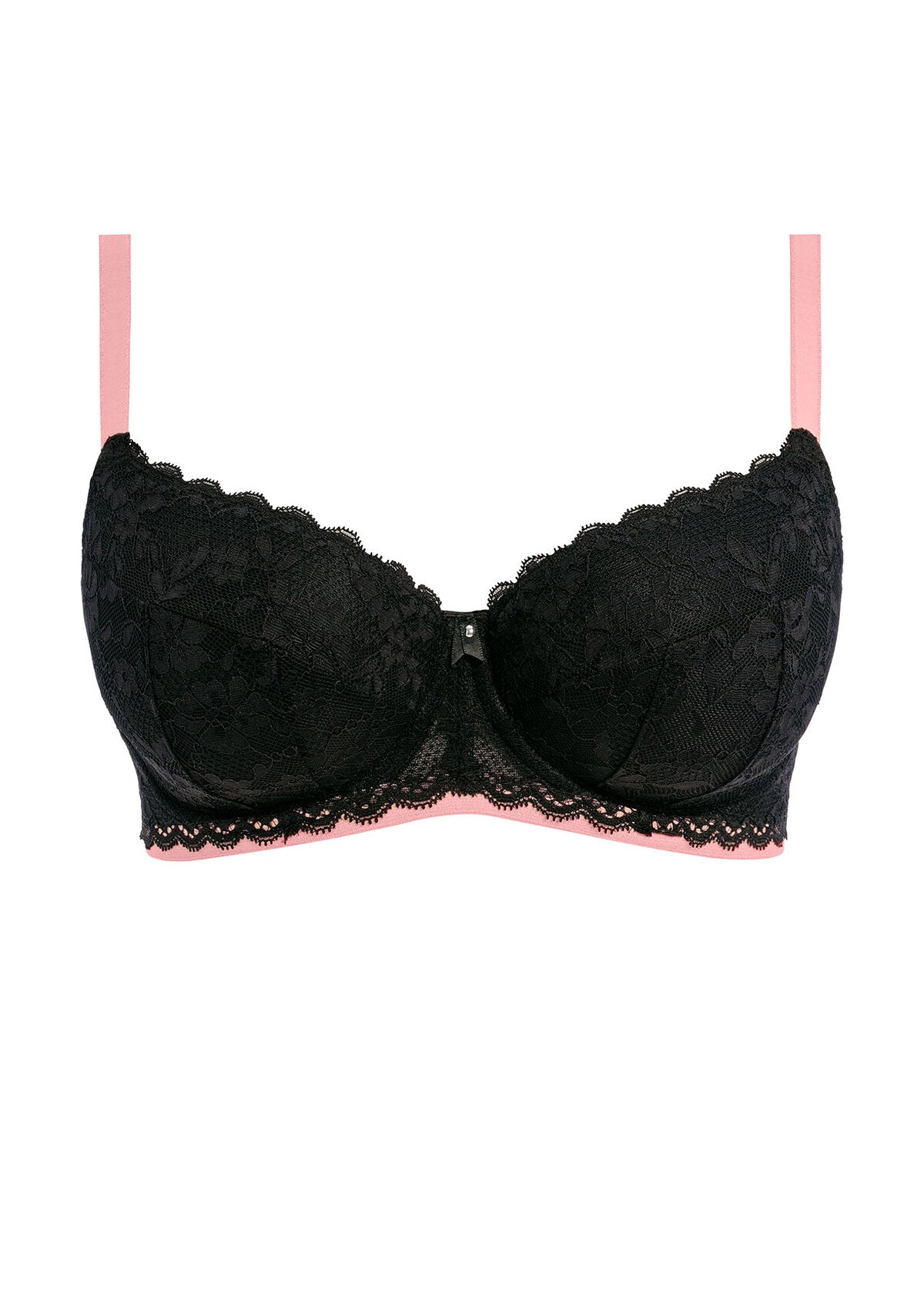 Freya Offbeat Black Padded Half Cup Bra