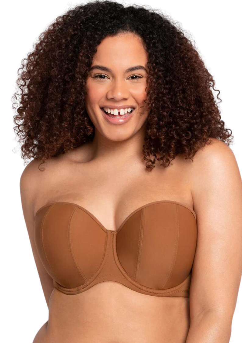 Curvy Kate Luxe Caramel Strapless Bra