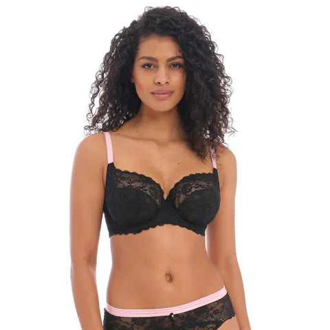 Freya Offbeat Black Side Support Bra