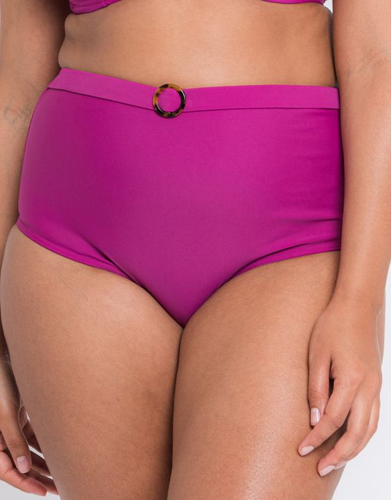 Curvy Kate Retro Sun Top Orchid High Waist Bikini Bottom
