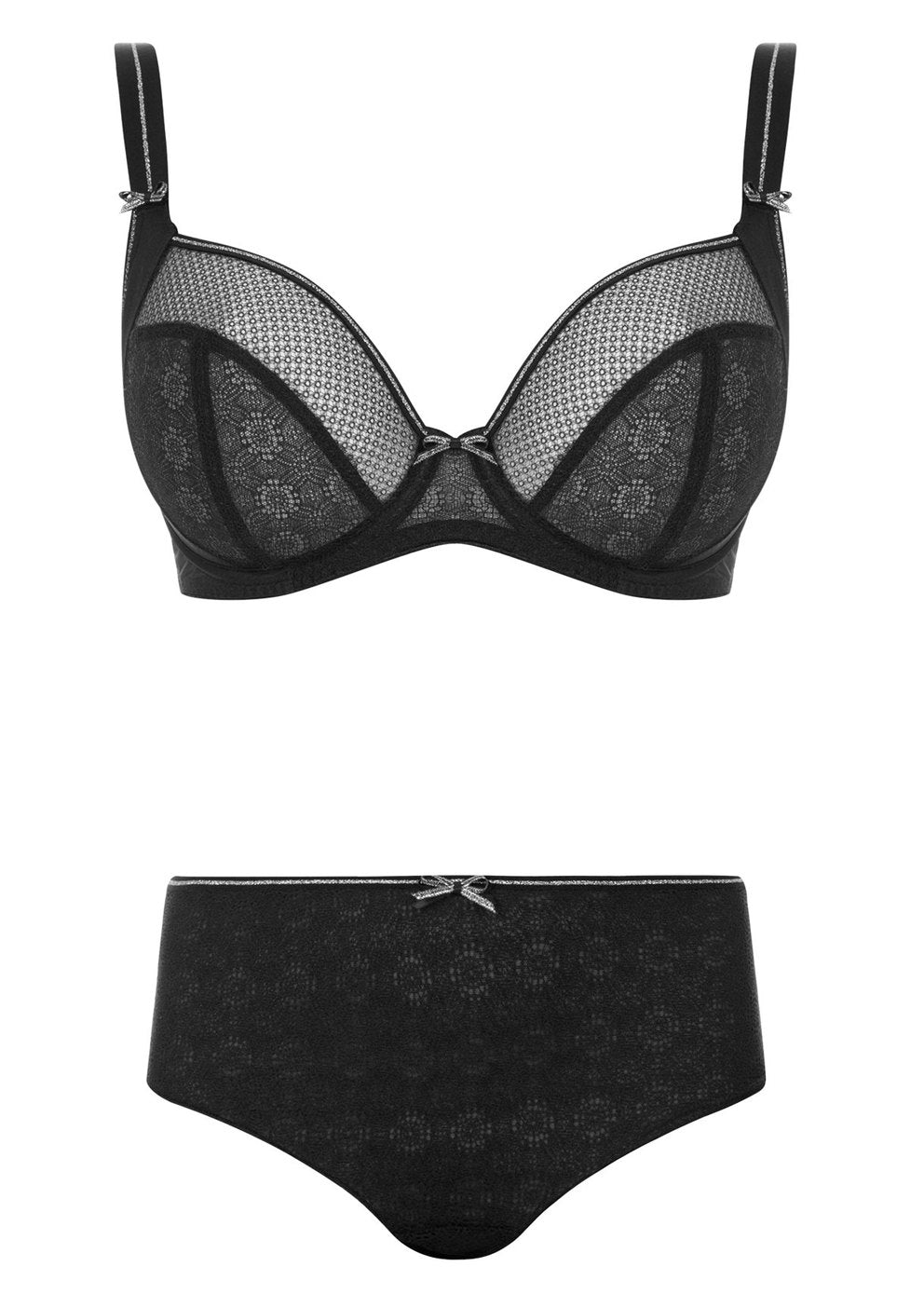 Freya Hero Black Side Support Plunge Bra