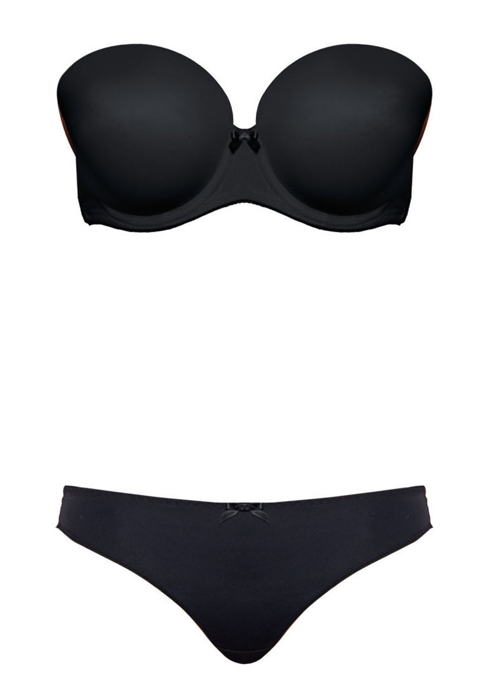 Freya Deco Black Moulded Strapless Bra