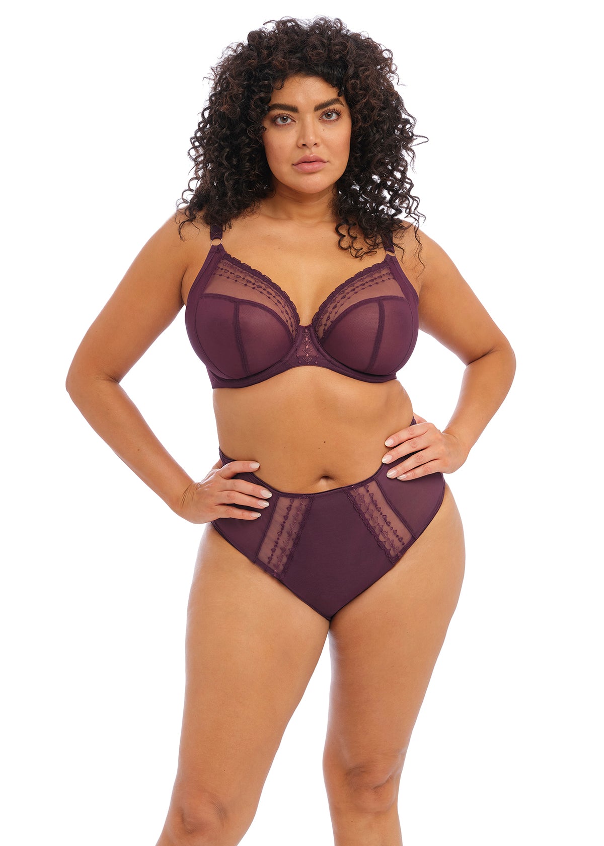 Elomi Matilda Wine Diamond Plunge Bra