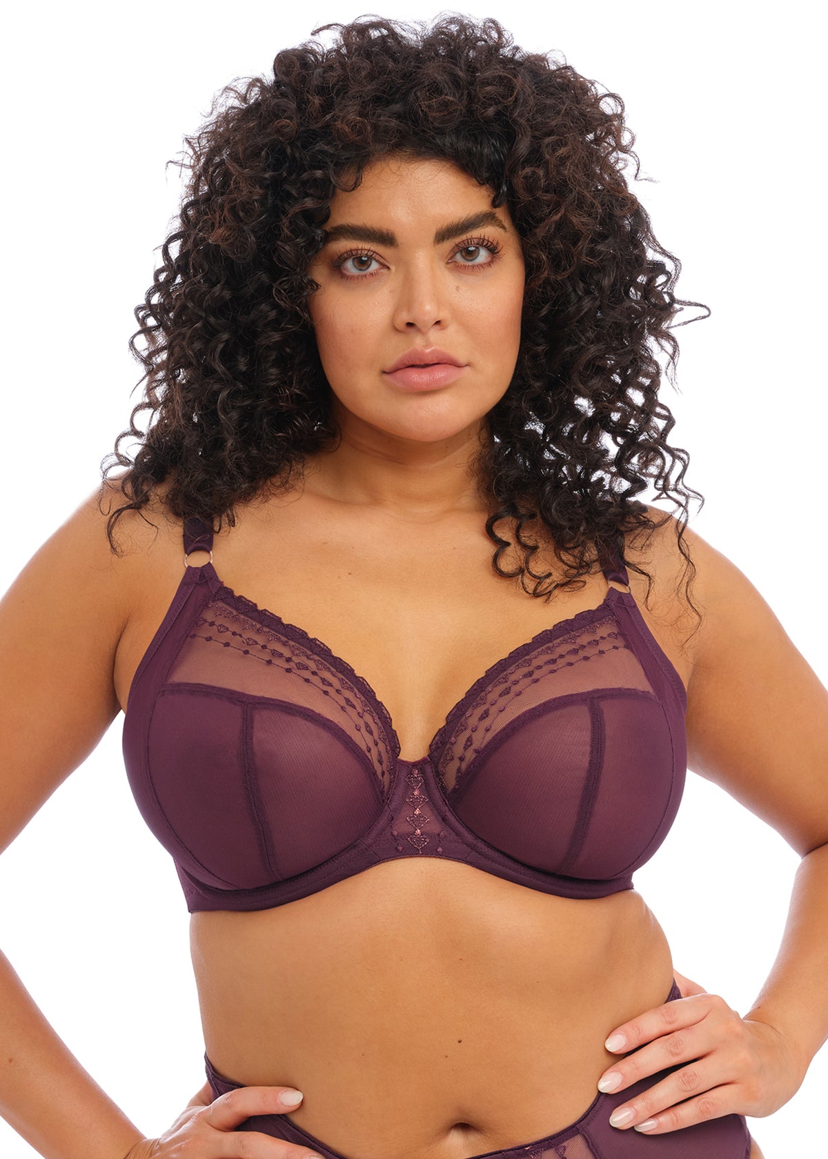 Elomi Matilda Wine Diamond Plunge Bra