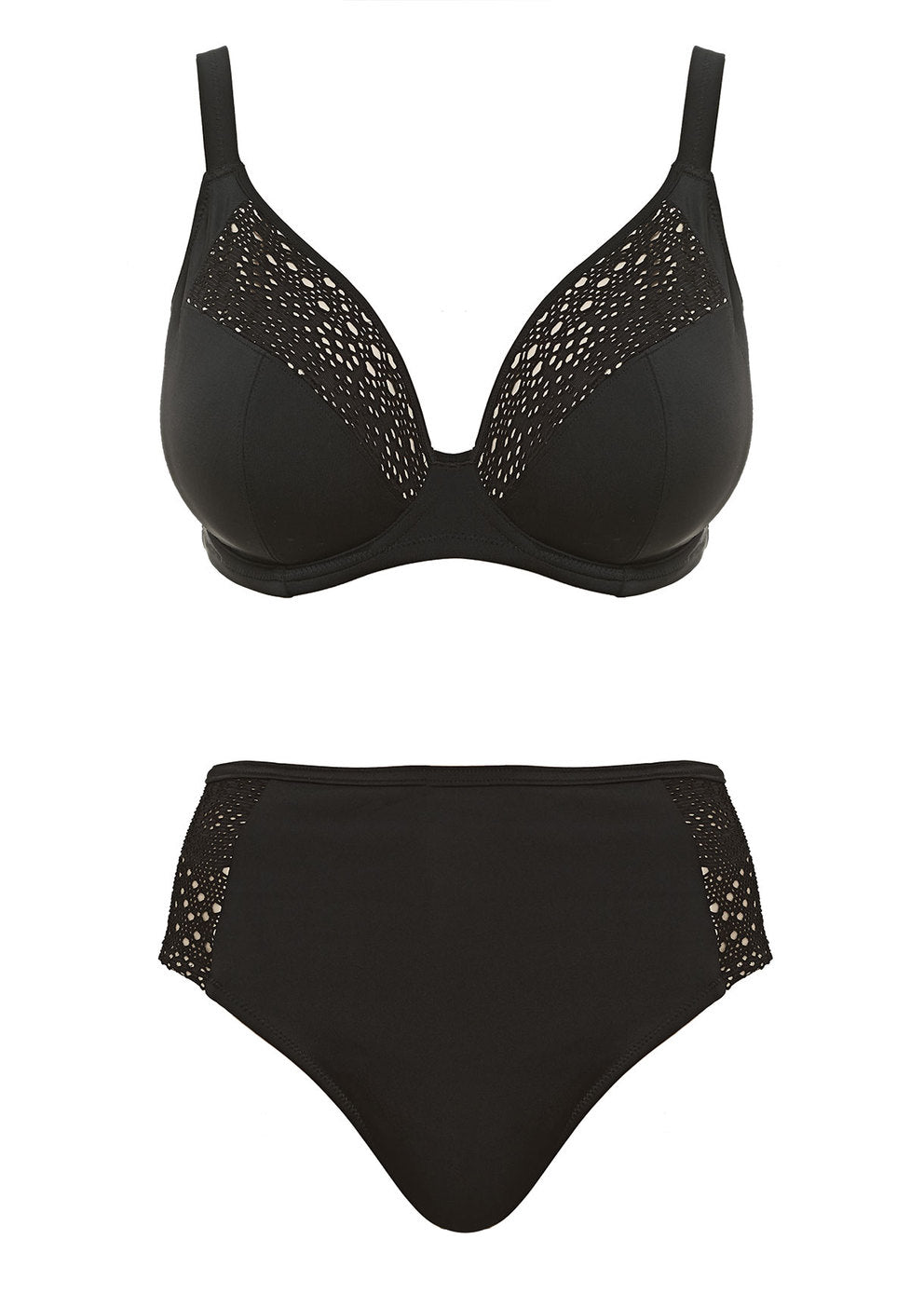 Elomi Indie Black Plunge Bikini Top