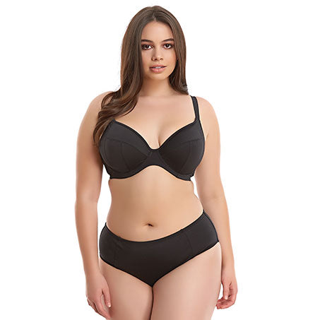 Elomi Swim Essentials Black Plunge Bikini Top