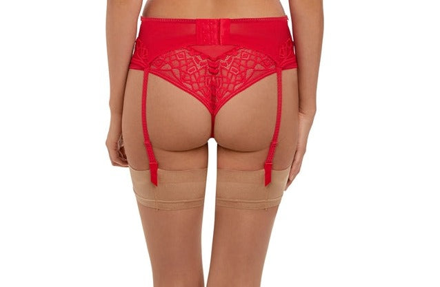 Freya Soiree Lace Rouge Suspender