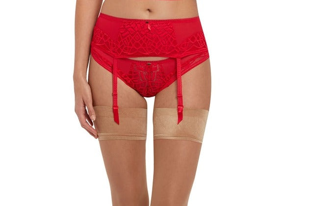 Freya Soiree Lace Rouge Suspender