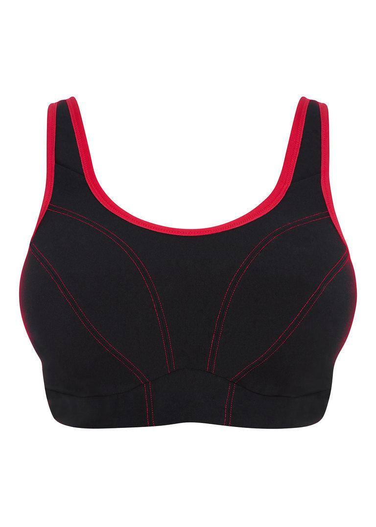 Goddess Sport Black Soft Cup Sports Bra