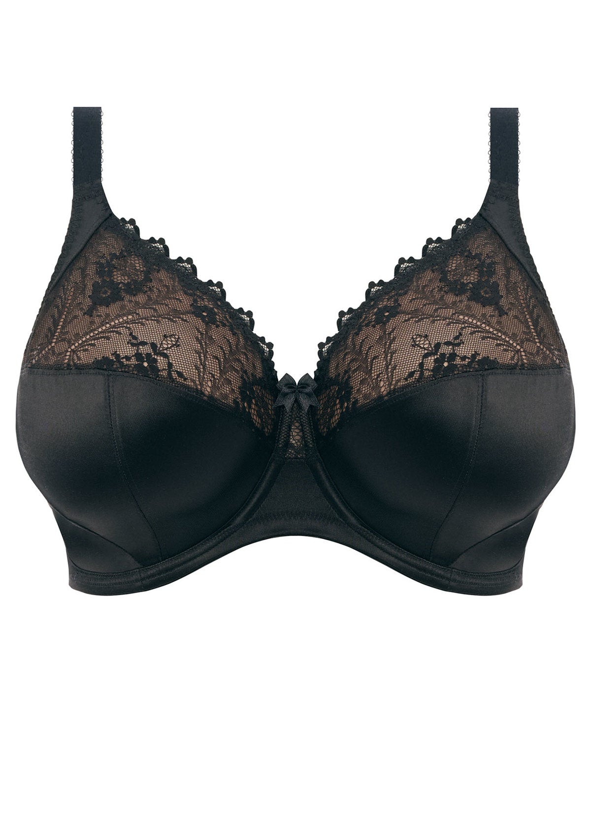 Goddess Cassie Black Banded Bra