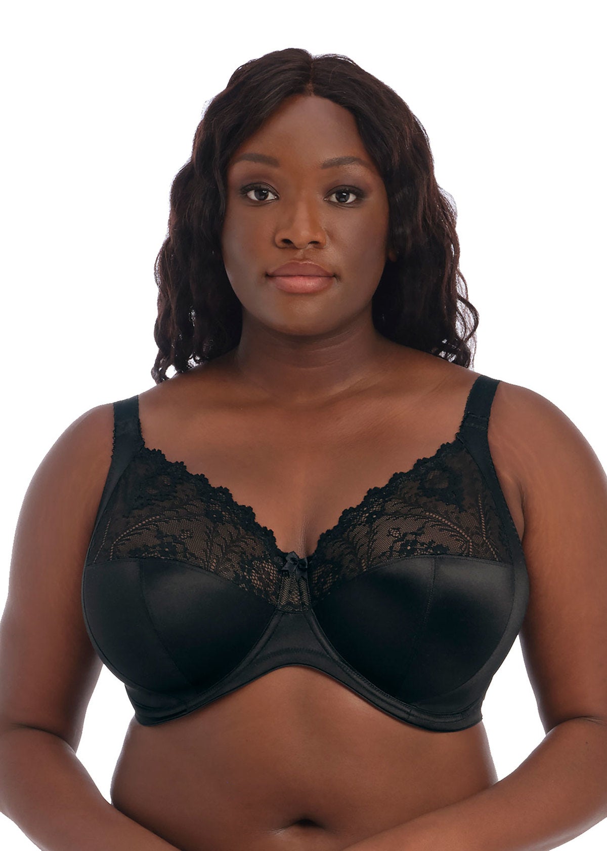 Goddess Cassie Black Banded Bra