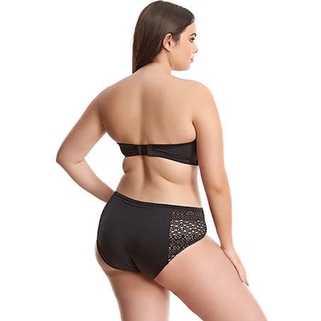 Elomi Indie Black Mid Rise Brief