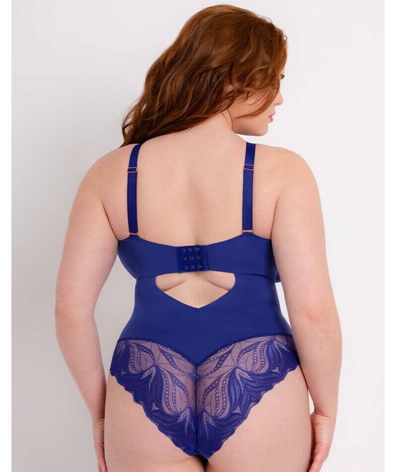 Curvy Kate Scantilly Indulgence Ultraviolete Blue Stretch Lace Body