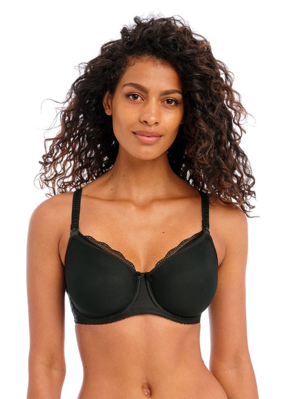 Freya Pure Black Underwire Moulded Nursing Bra
