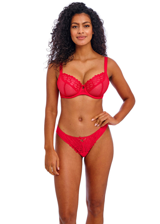 Freya Loveland Bombshell Chilli Red Plunge Bra