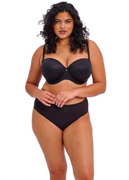 Elomi Smooth Black Underwire Strapless Bra