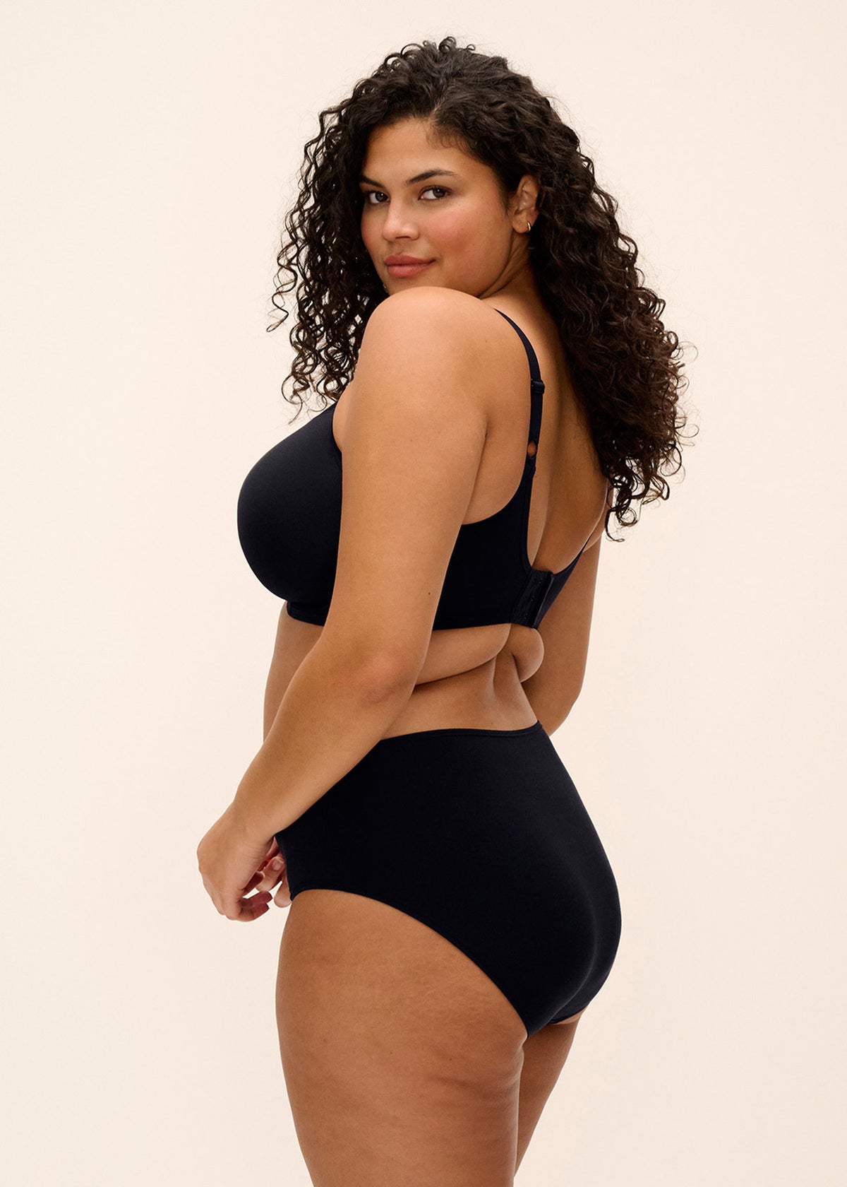 Elomi Smooth Black Brief