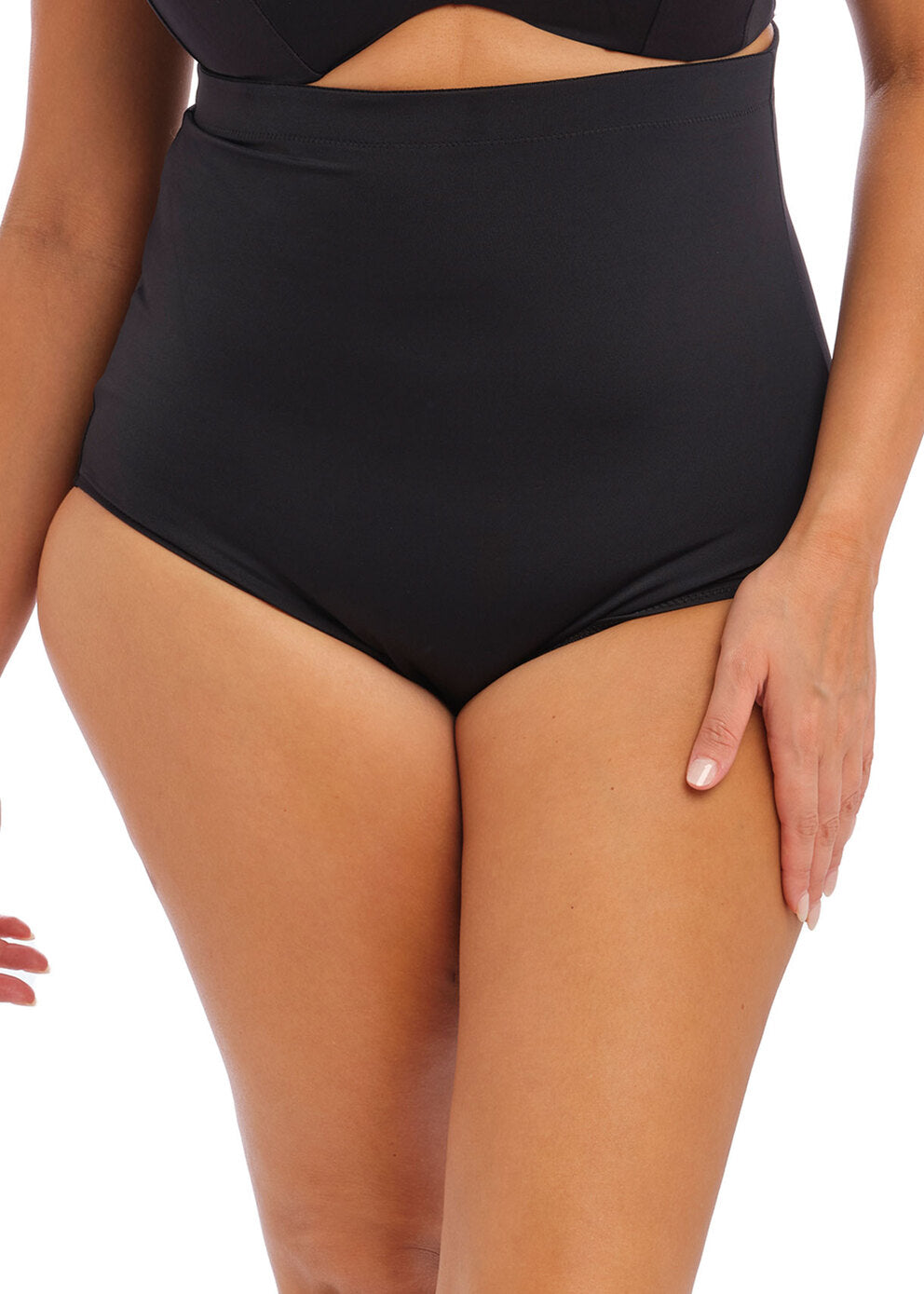 Elomi Swim Essentials Black High Waist Bikini Brief