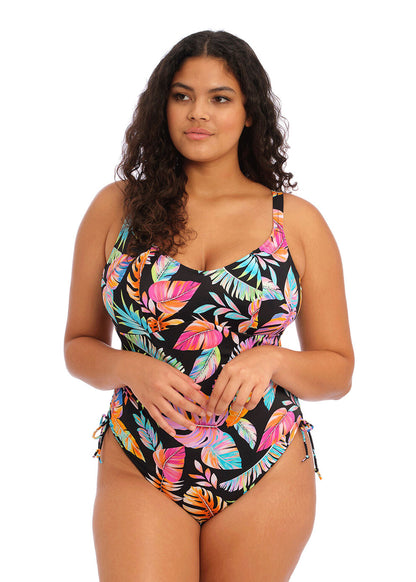 Elomi Tropical Falls Black Non Wired Swimsuit