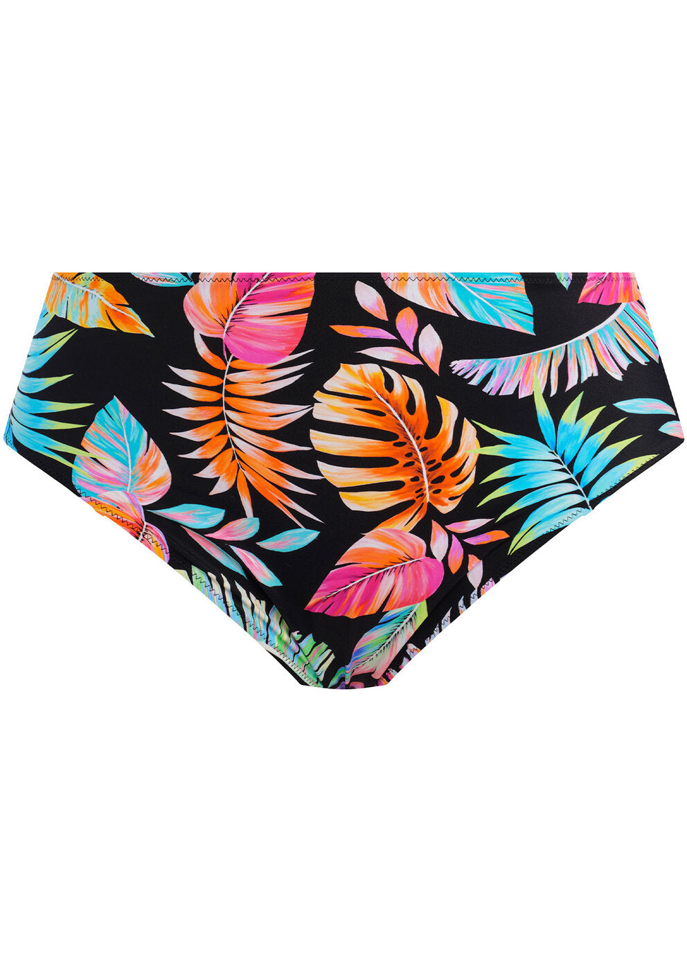 Elomi Tropical Falls Black Mid Rise Bikini Brief