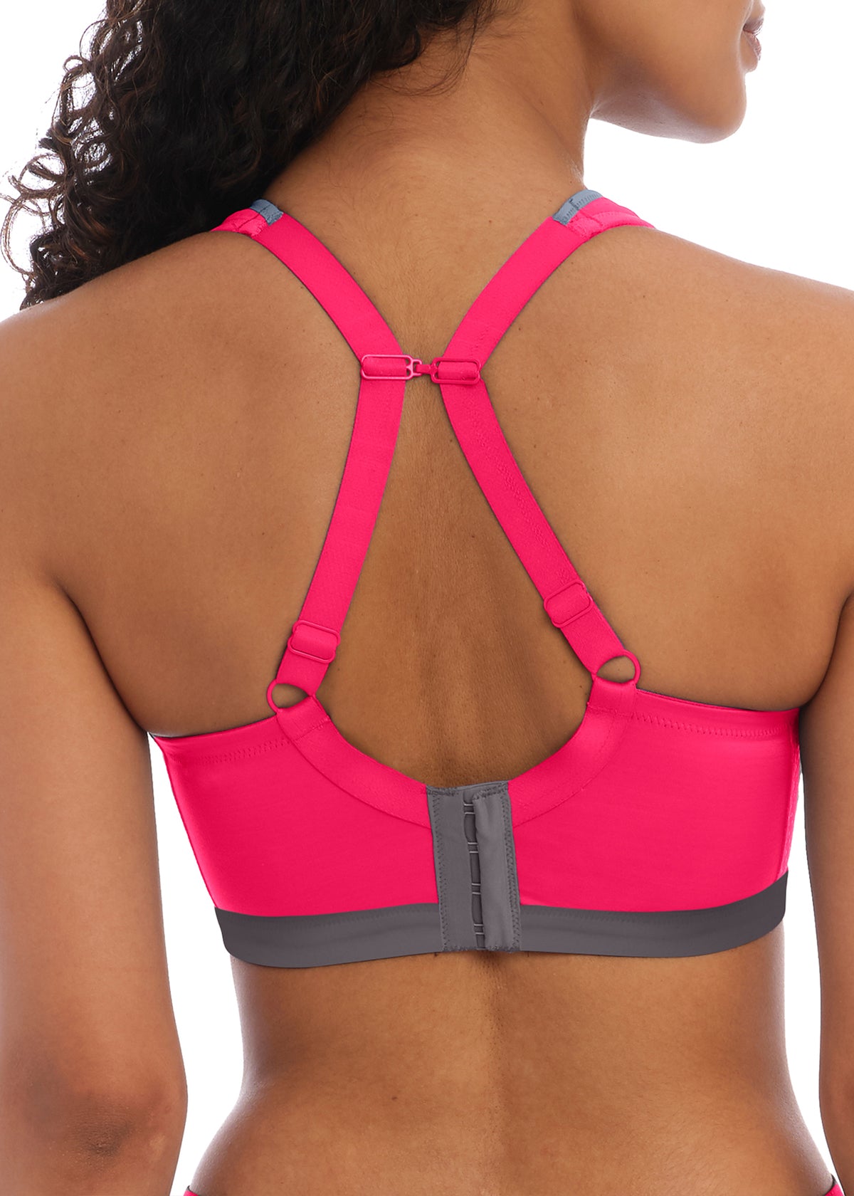 Freya Dynamic Hot Crimson Soft Cup Crop Top Sports Bra