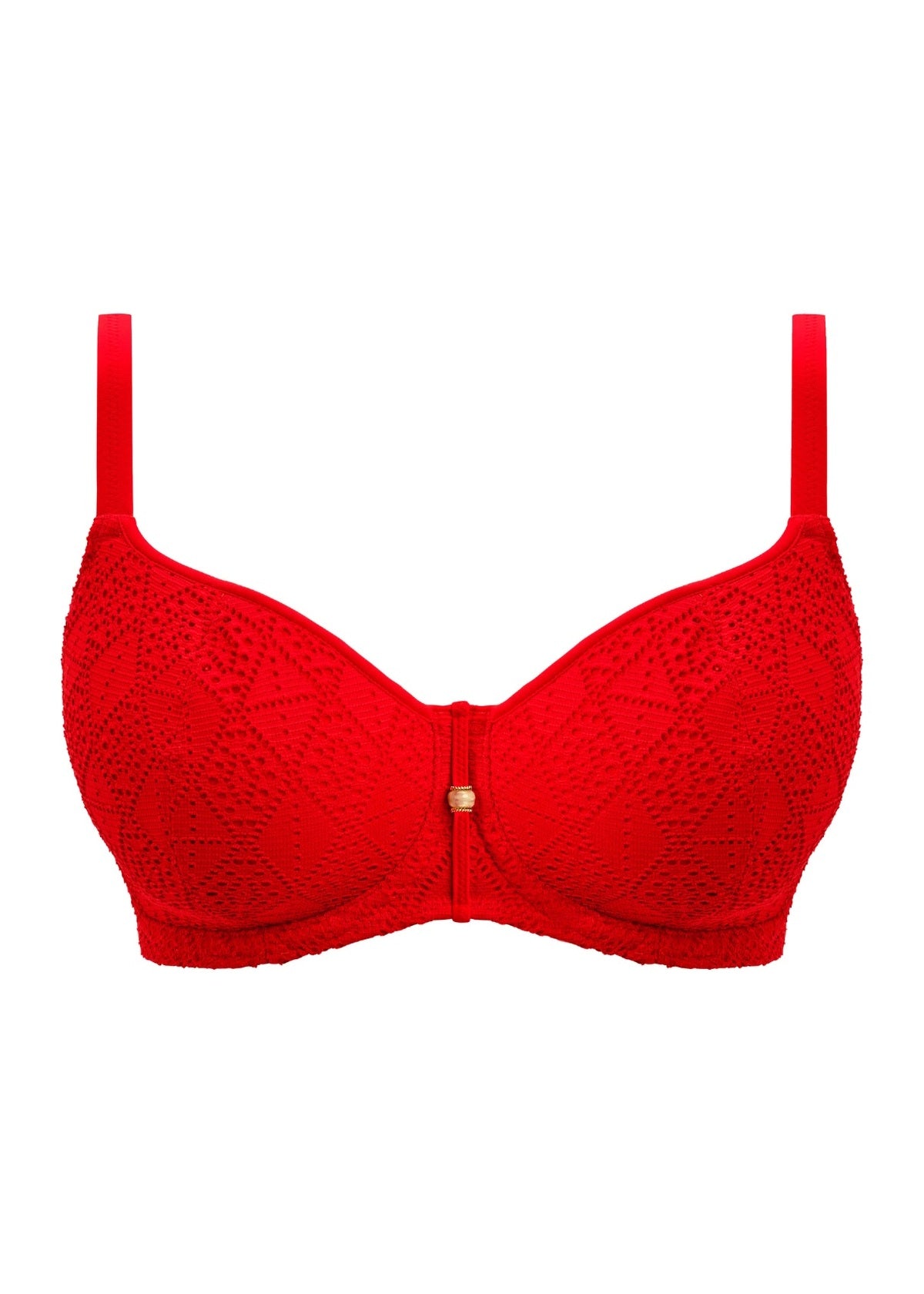 Freya Nomad Nights Sweetheart Padded Bikini Top - Lava - product shot