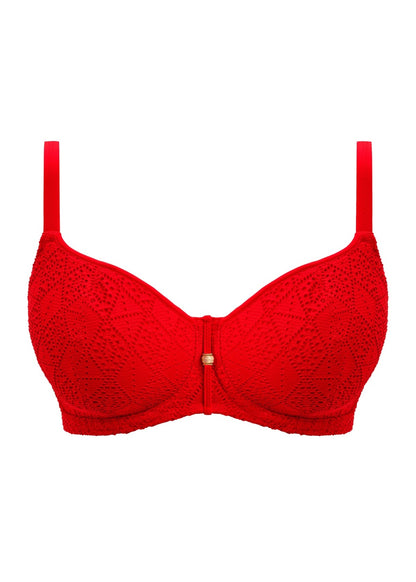 Freya Nomad Nights Sweetheart Padded Bikini Top - Lava - product shot