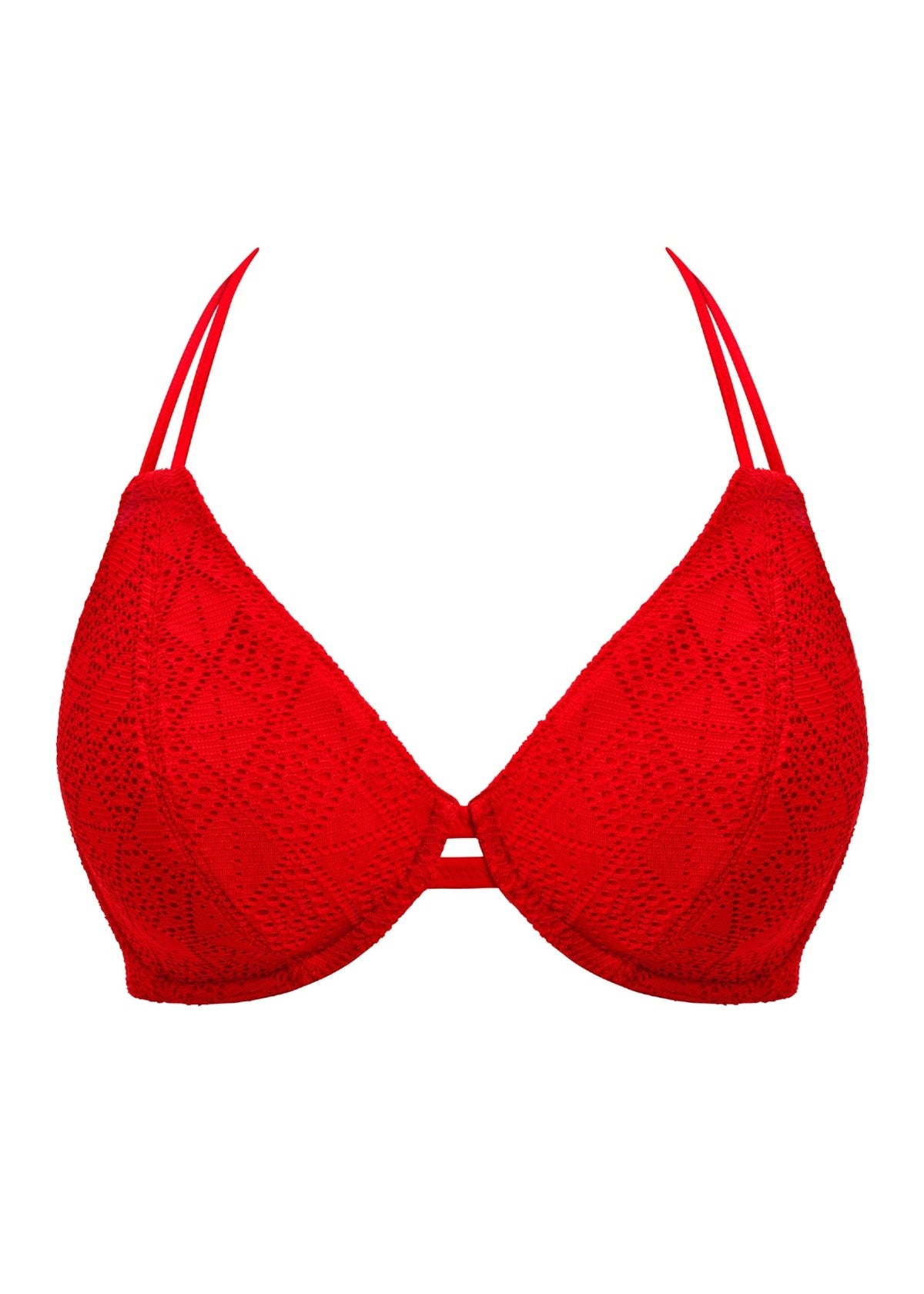 Freya Nomad Nights Halter Bikini Top - Lava - product shot