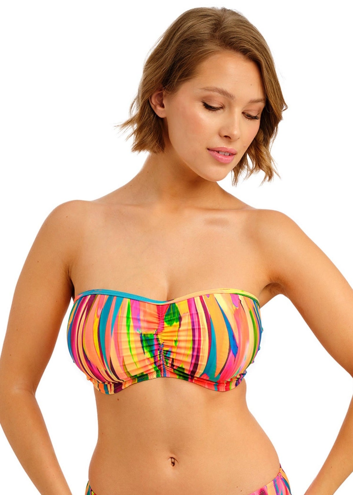 Freya San Antonio Bandeau Bikini Top - Fiesta - front view