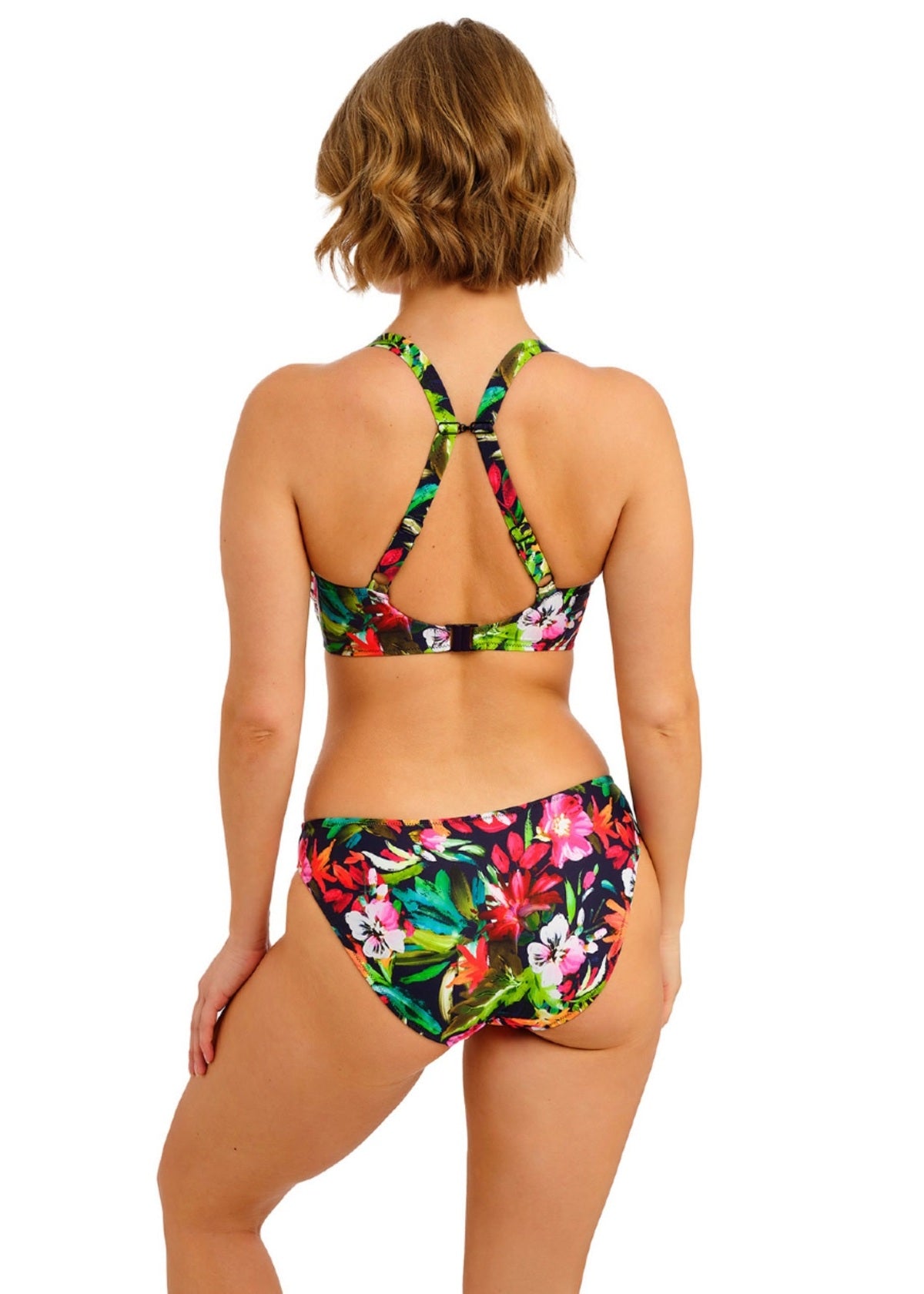 Freya Kailua Shores Plunge Bikini Top - Midnight - model view 2