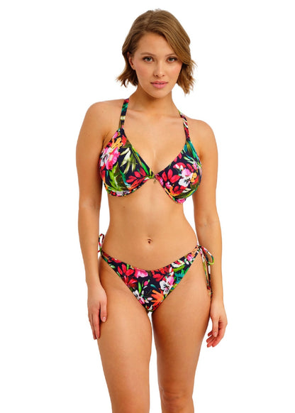 Freya Kailua Shores Deep Plunge Bikini Top - Midnight - model view