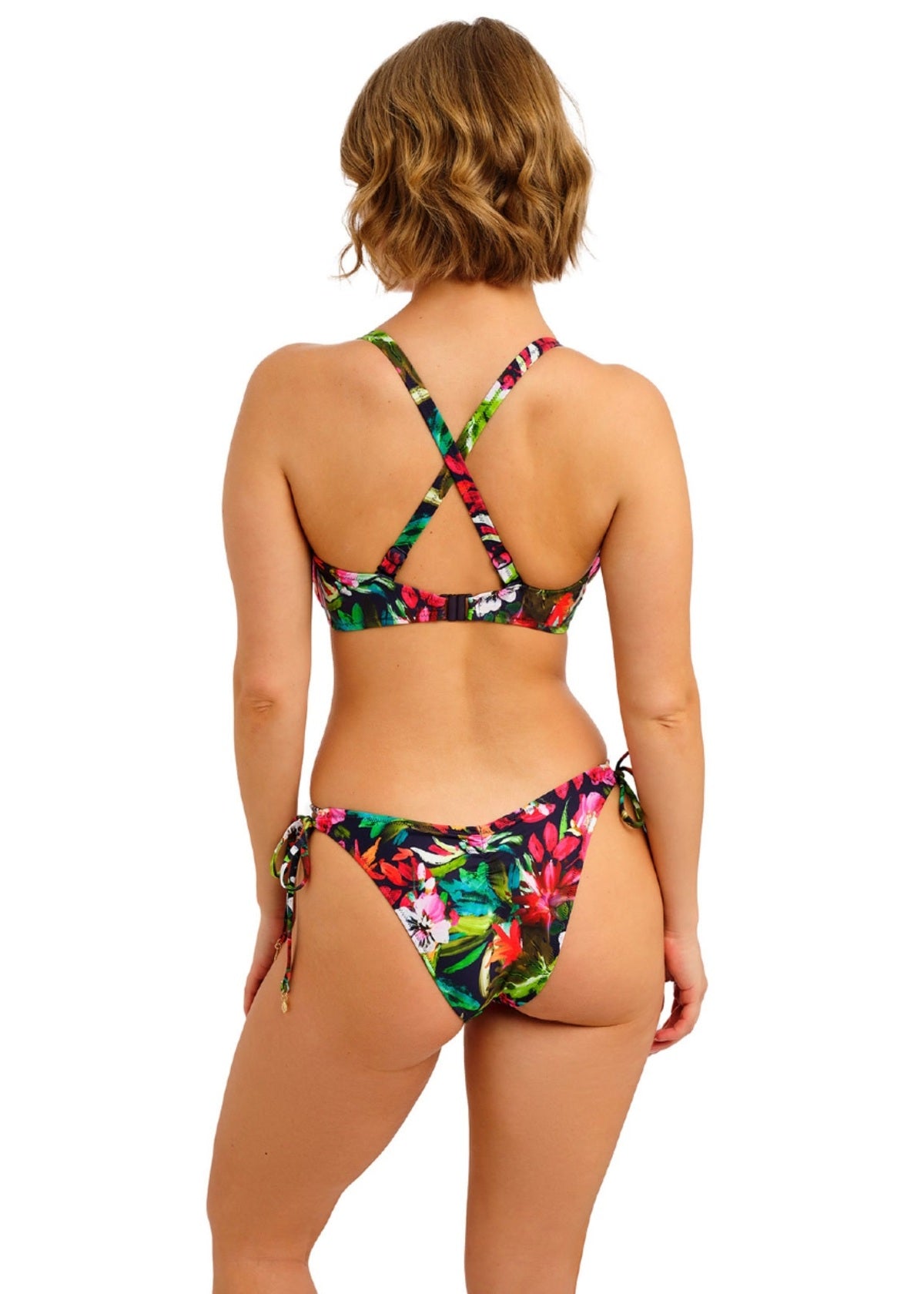 Freya Kailua Shores Deep Plunge Bikini Top - Midnight - model view 3