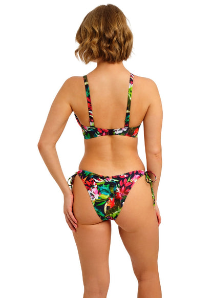 Freya Kailua Shores Deep Plunge Bikini Top - Midnight - back view