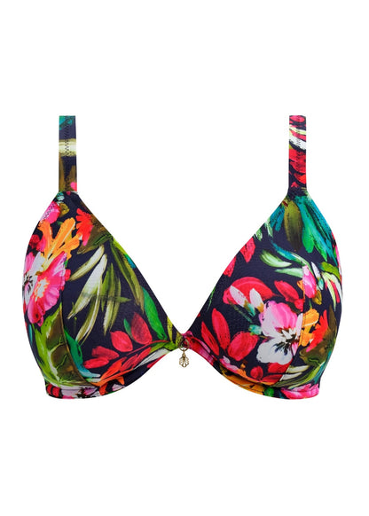 Freya Kailua Shores Deep Plunge Bikini Top - Midnight - product shot