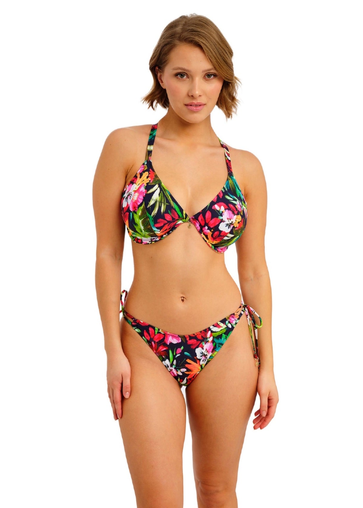Freya Kailua Shores High Leg Bikini Brief - Midnight - model view