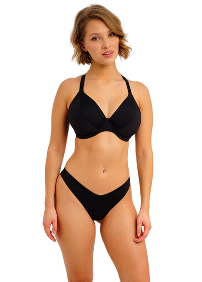 Freya Jewel Cove Bikini Top - Plain Black - model view 2