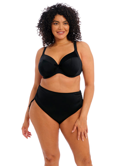 Elomi Plain Sailing Black Plunge Bikini Top