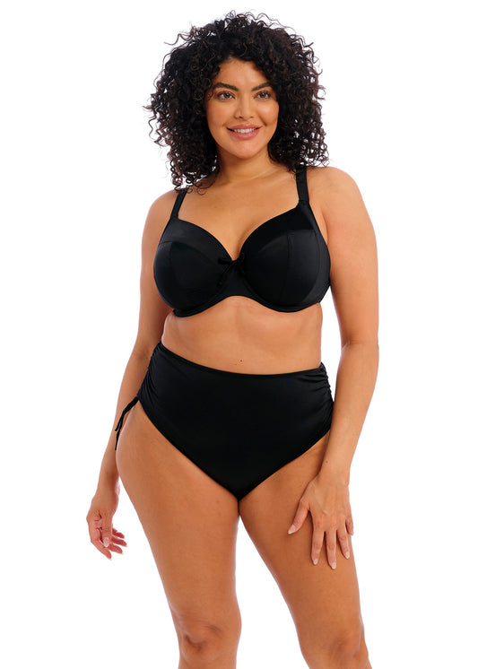 Elomi Plain Sailing Black Plunge Bikini Top