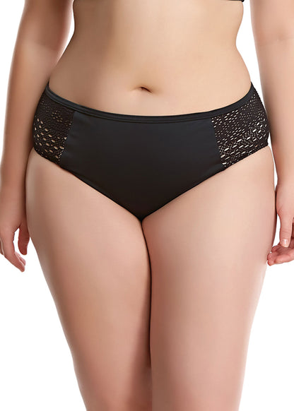 Elomi Indie Black Mid Rise Brief