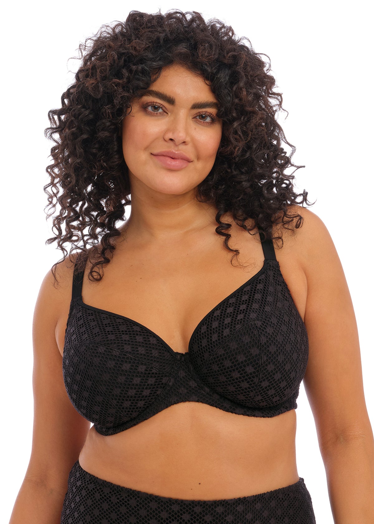 Elomi Bazaruto Black Plunge Bikini Top