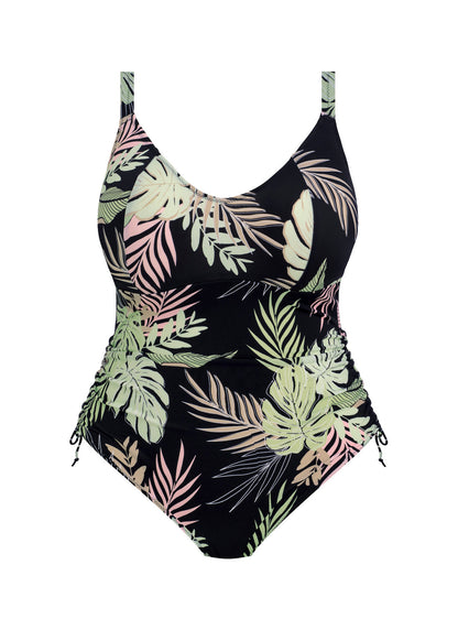Elomi Tropical Retreat Non Wired Swimsuit - Black - product shot
