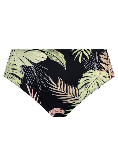 Elomi Tropical Retreat Mid Rise Bikini Brief - Black - product shot
