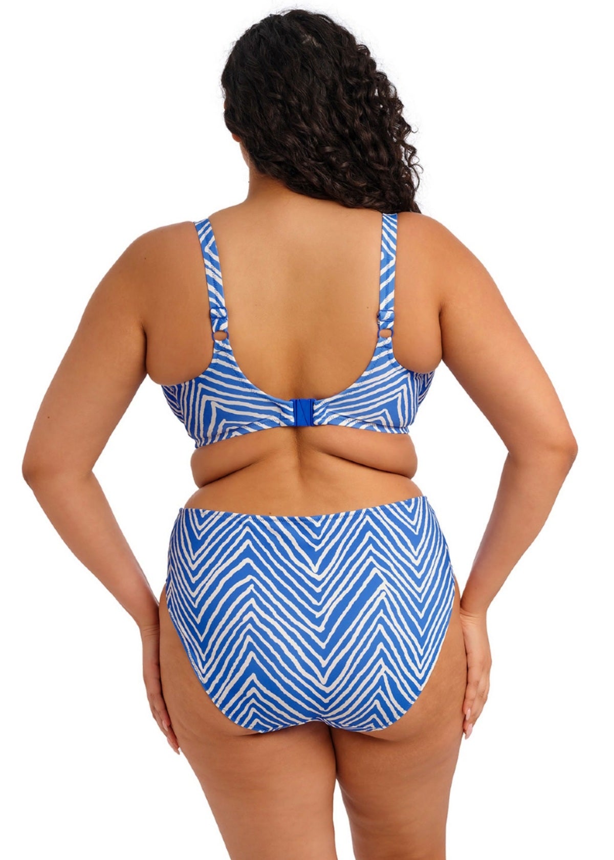 Elomi Fiji Falls Mid Rise Bikini Brief - Ocean - back view