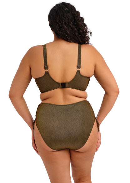 Elomi Sunset Shimmer Adjustable Bikini Brief - Gold Rush - back view